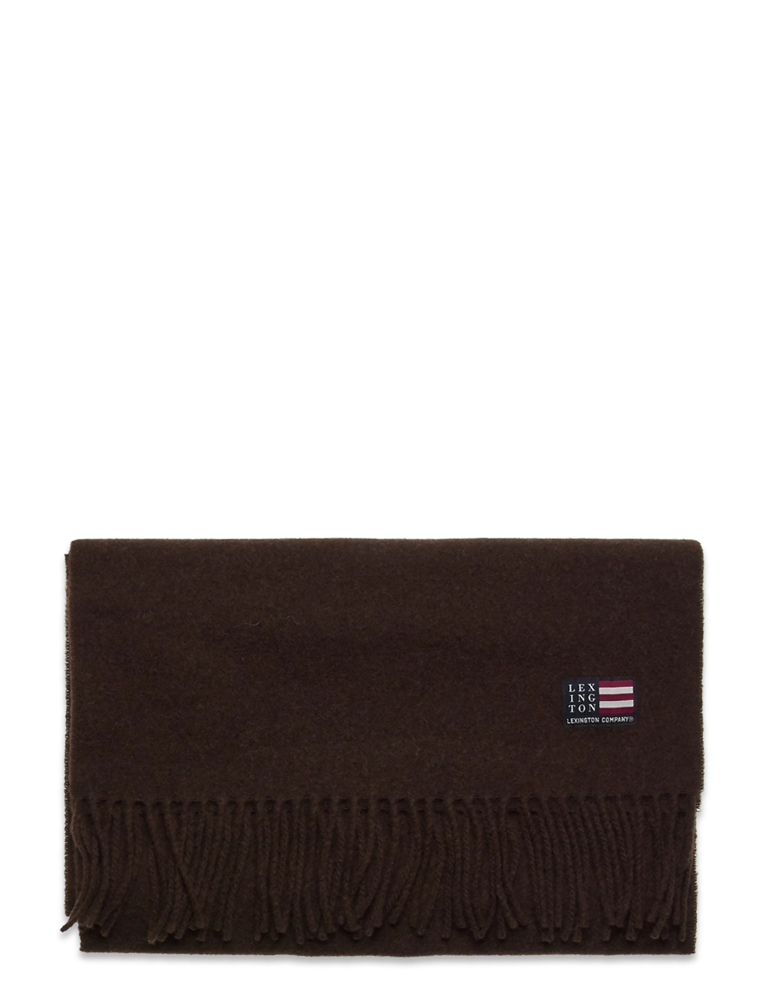 Lexington Clothing - Massachusetts Recycled Wool Blend Scarf - dark brown melange - 1