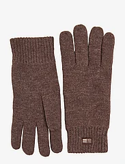 Lexington Clothing - Cordwood Wool Blend Knitted Gloves - brown melange - 0