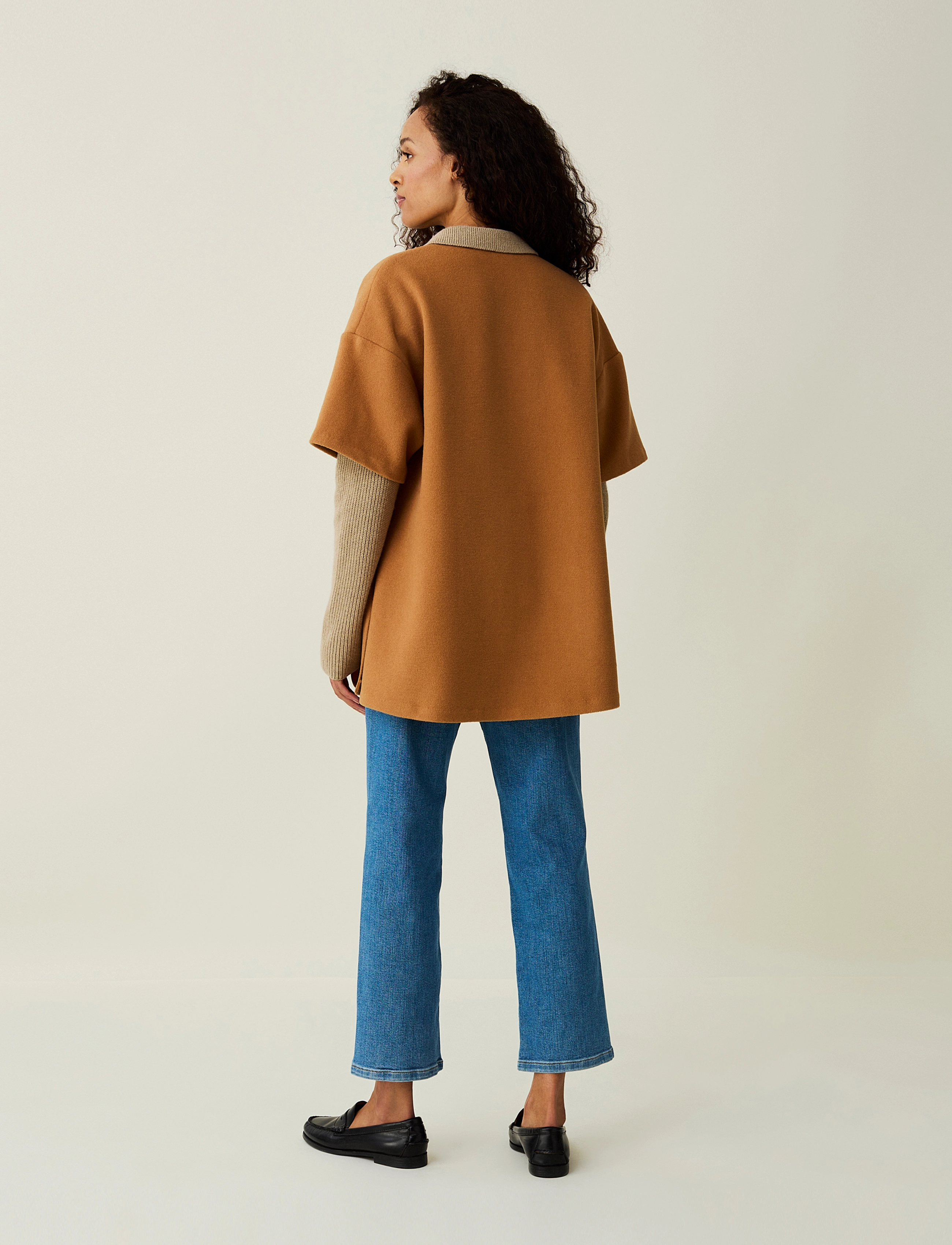 Lexington Clothing - River Wool Blend Zip Cape - ponchoer & kapper - beige - 5