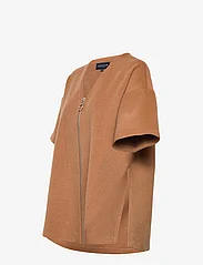 Lexington Clothing - River Wool Blend Zip Cape - ponchos & capes - beige - 3
