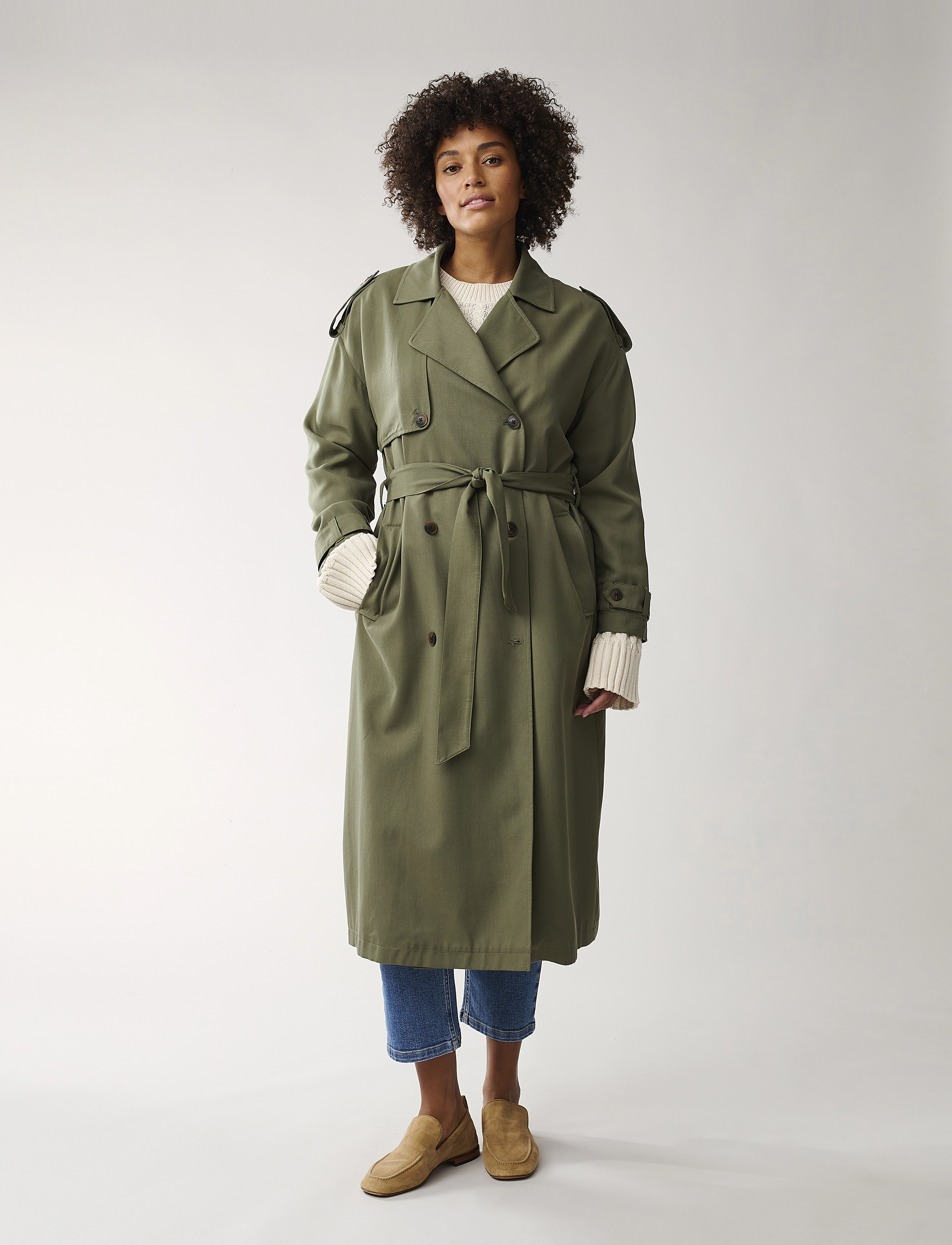 Lexington Clothing - Dawn Lyocell Oversized Coat - dark green - 2