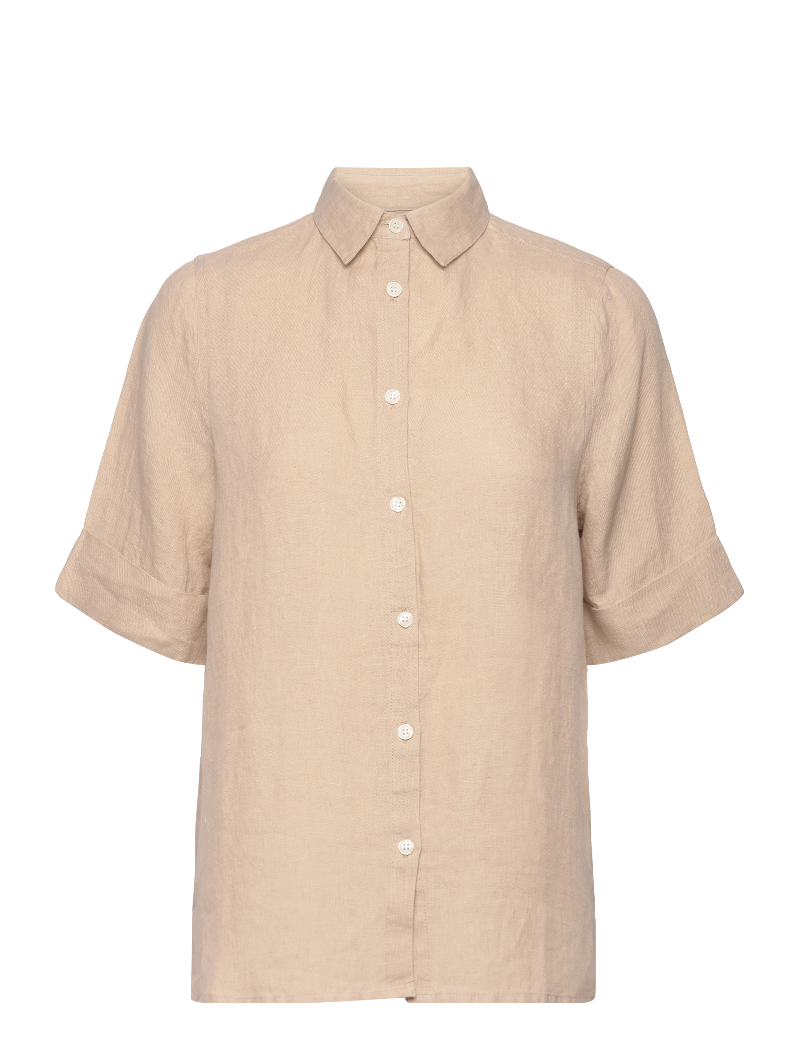 Lexington Clothing Reign Linen Short Sleeve Shirt - Riided - BEIGE / beige