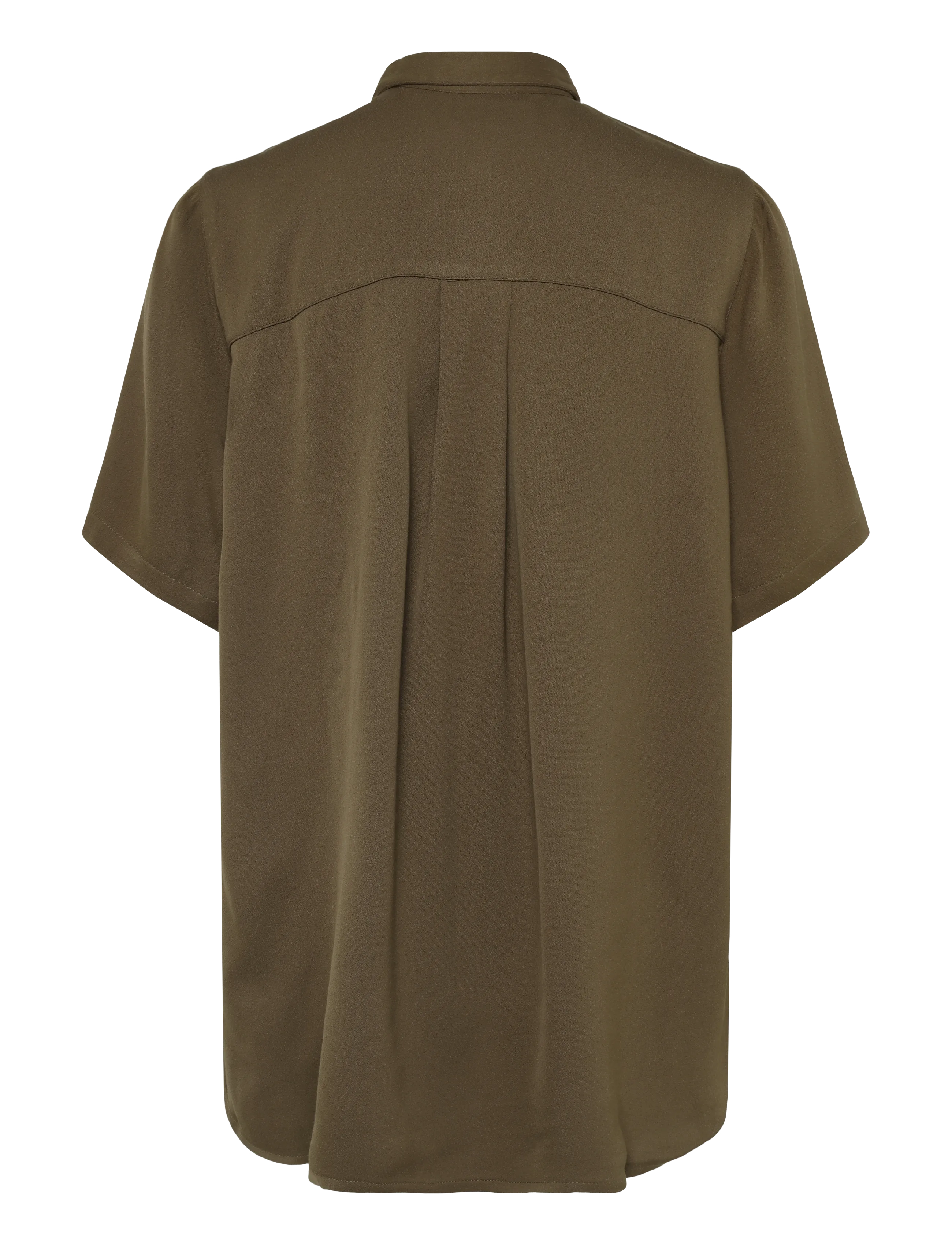 Lexington Clothing - Reign Viscose Crepe Short Sleeve Shirt - kortærmede skjorter - brown - 2