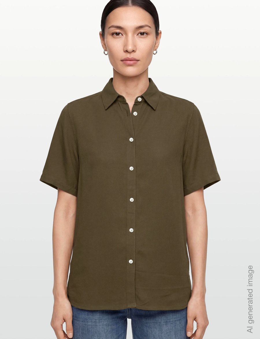 Lexington Clothing - Reign Viscose Crepe Short Sleeve Shirt - marškiniai trumpomis rankovėmis - brown - 3