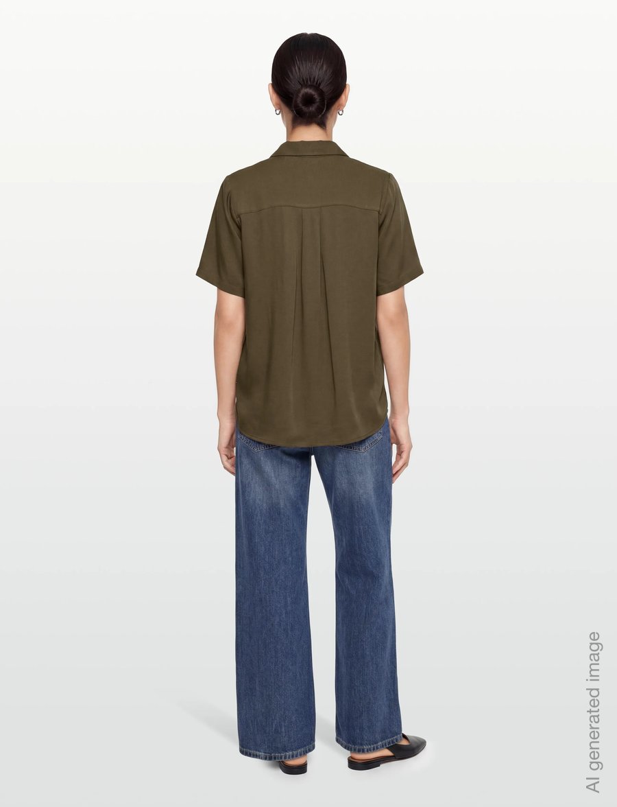 Lexington Clothing - Reign Viscose Crepe Short Sleeve Shirt - marškiniai trumpomis rankovėmis - brown - 4