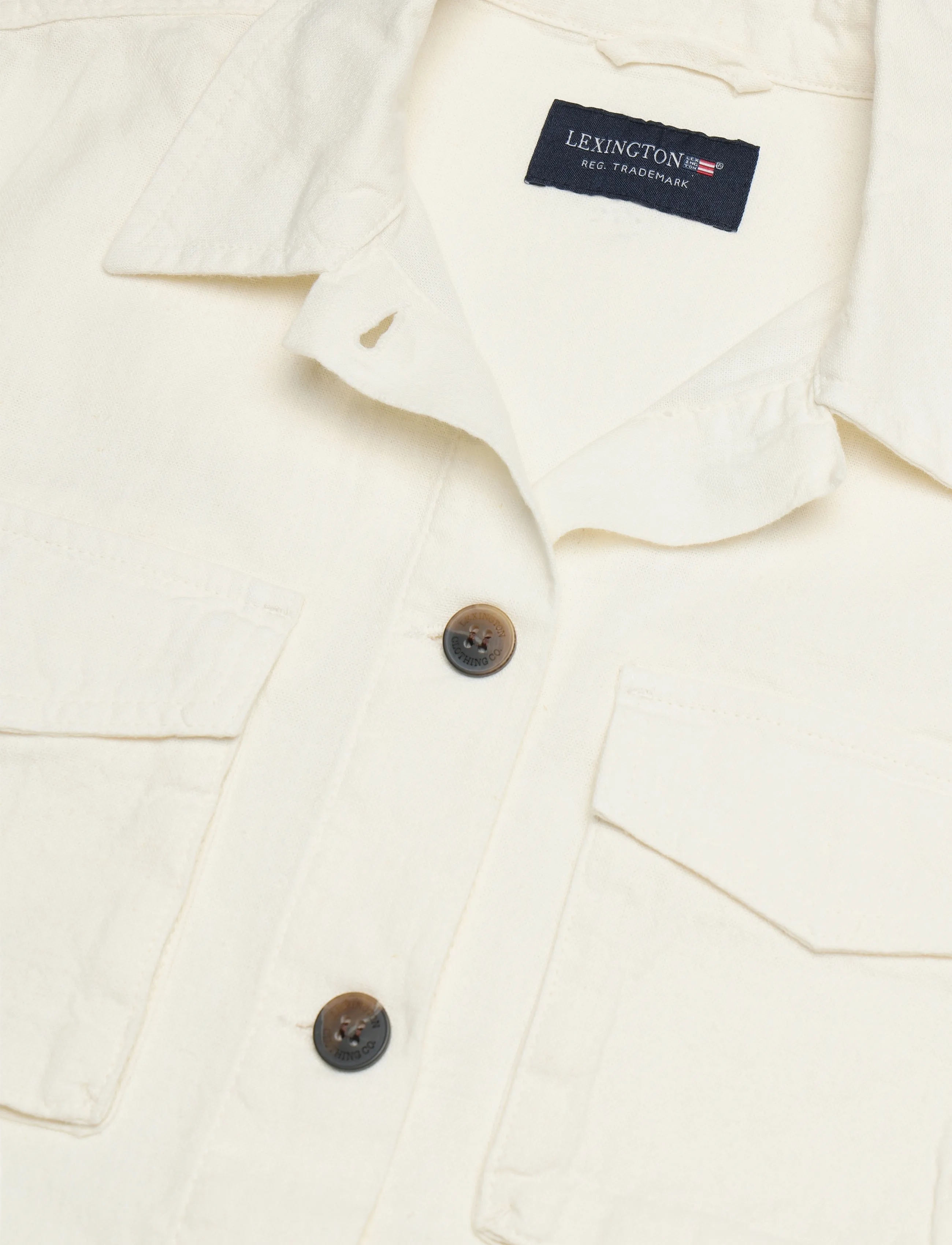 Lexington Clothing - Raven Linen Blend Overshirt - kvinnor - offwhite - 5