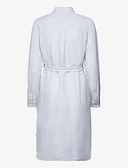 Lexington Clothing - Isa Linen Shirt Dress - sommerkjoler - lt blue/white stripe - 1