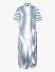 Lexington Clothing - Ines Organic Cotton Striped Shirt Dress - blue/white stripe - 0