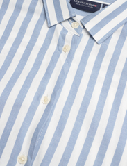 Lexington Clothing - Ines Organic Cotton Striped Shirt Dress - blue/white stripe - 7