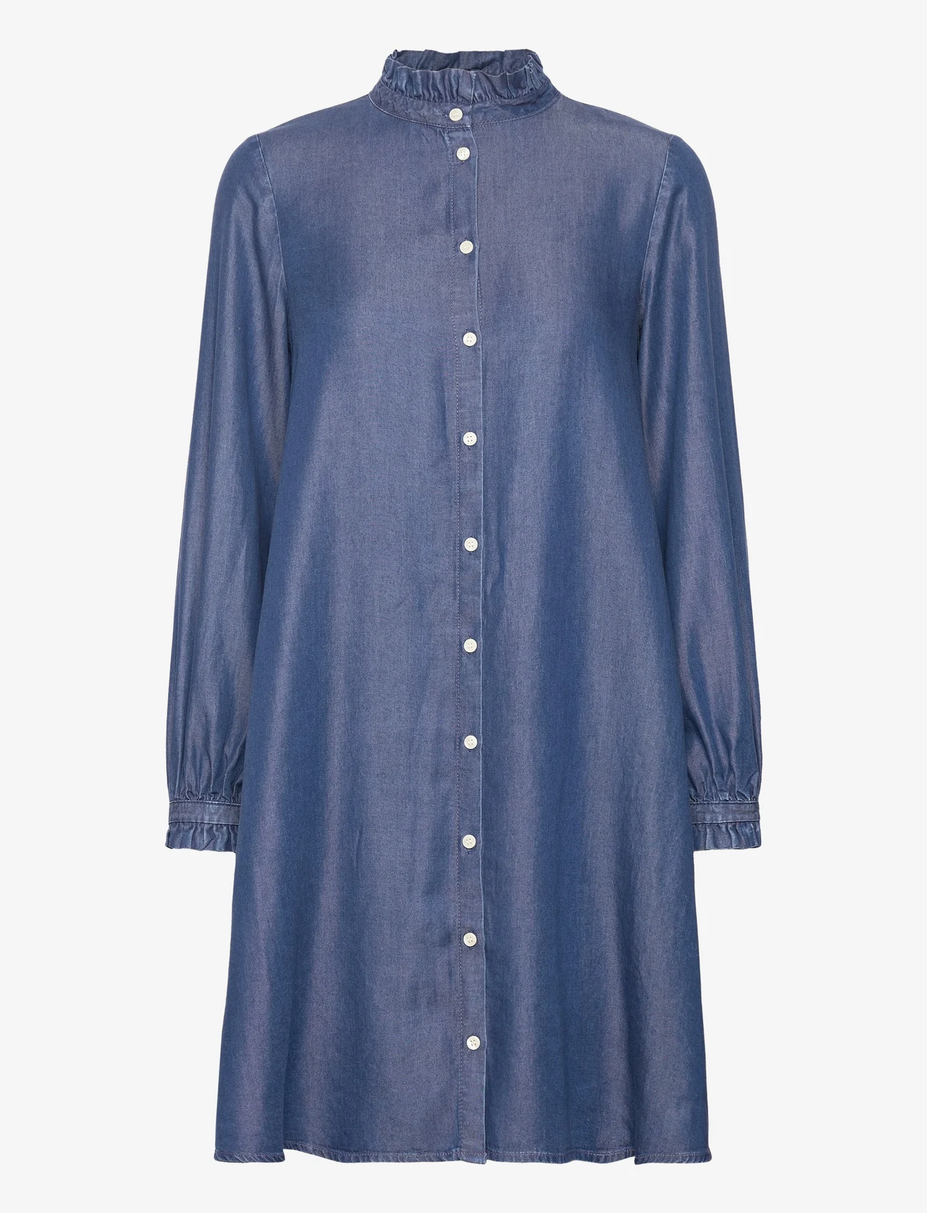 Lexington Clothing - Ella Lyocell Dress - jeansklänningar - medium blue - 0