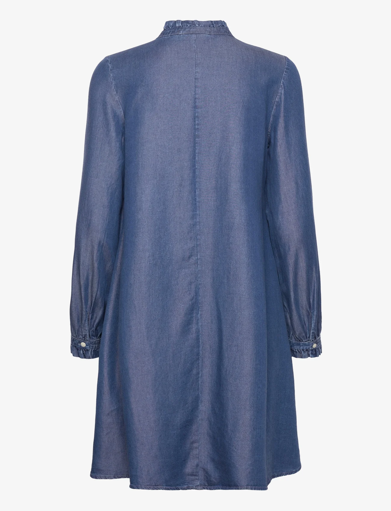 Lexington Clothing - Ella Lyocell Dress - jeansklänningar - medium blue - 1