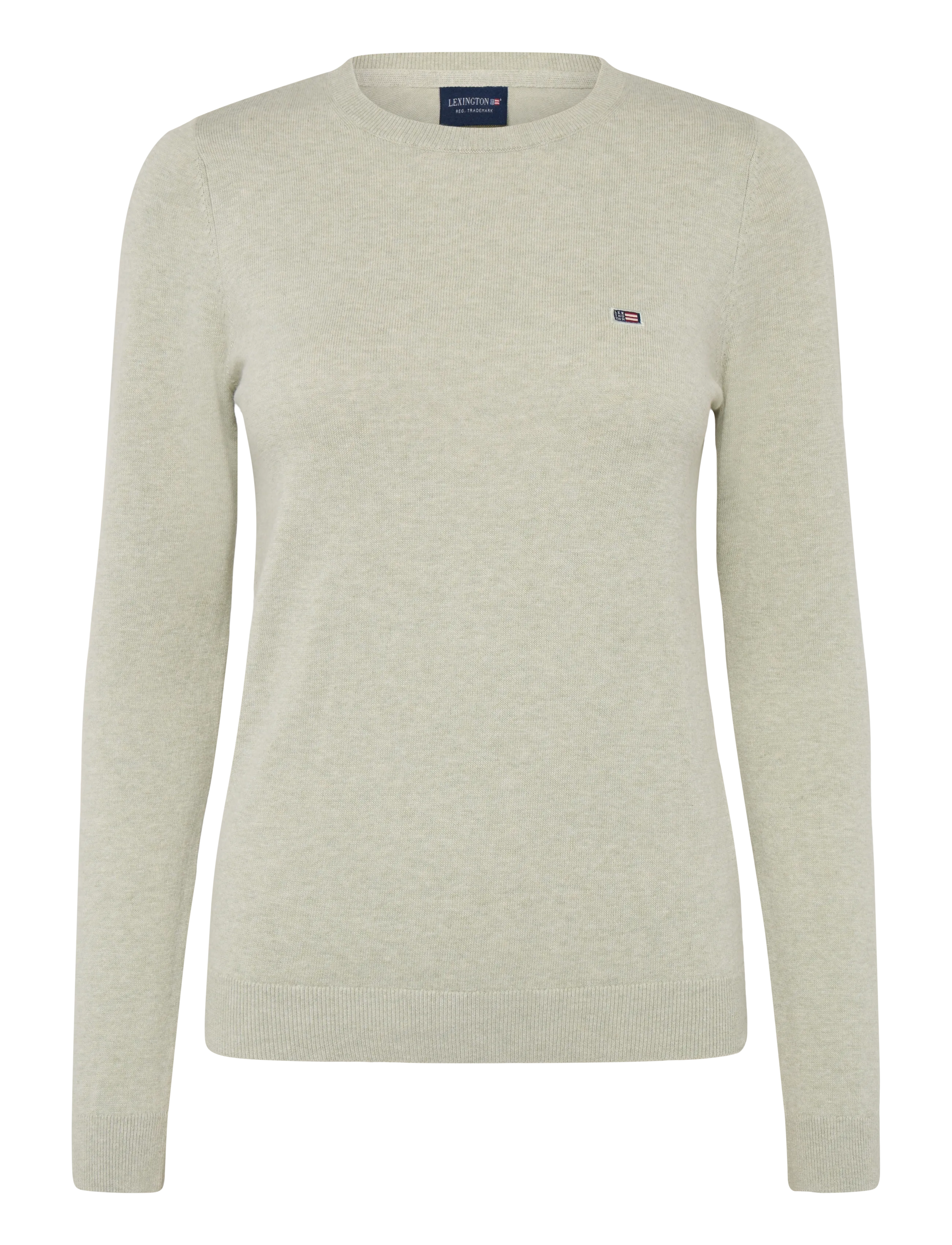 Lexington Clothing Marline Organic Cotton Sweater - Lexington Clothing - LIGHT GREEN MELANGE / green
