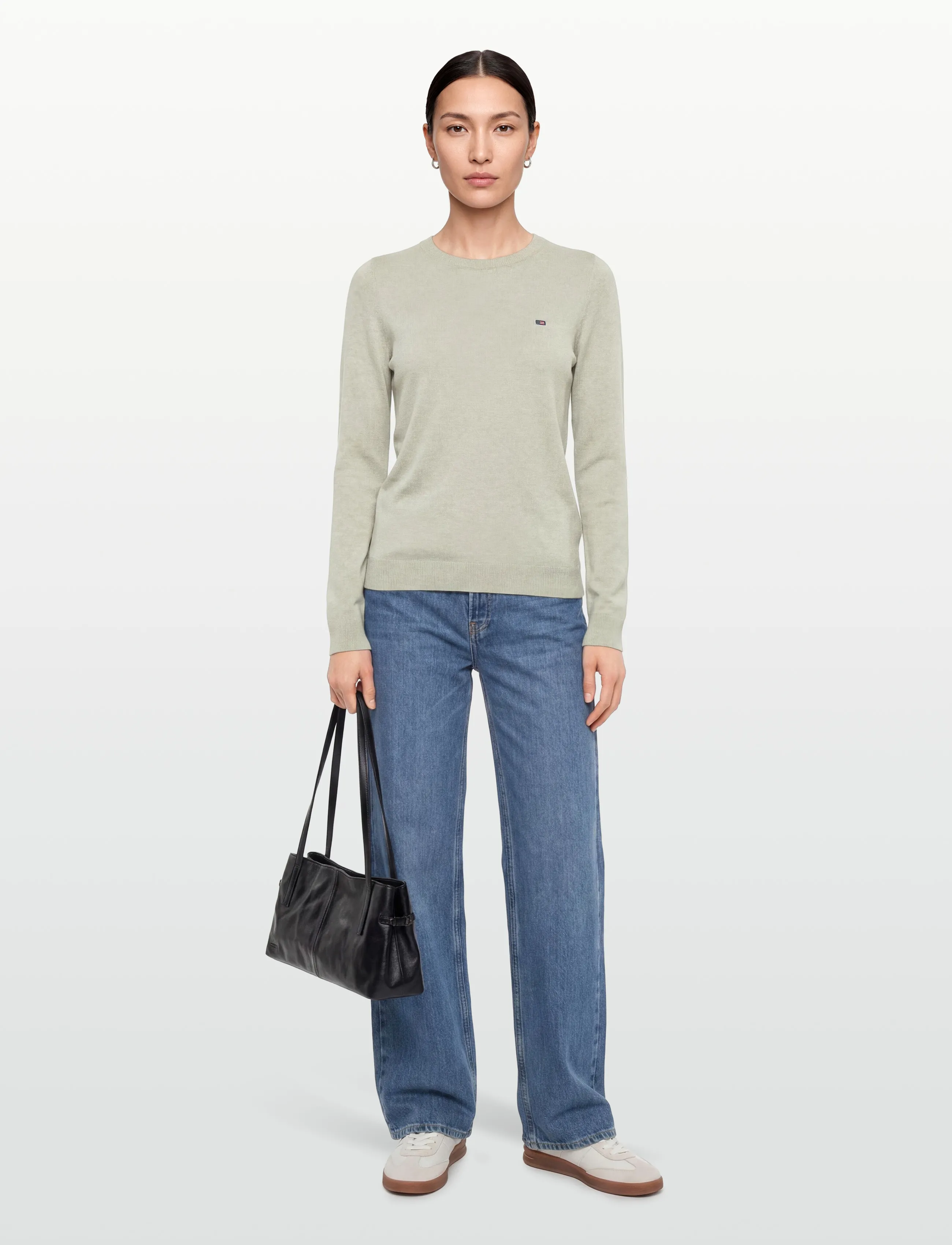 Lexington Clothing - Marline Organic Cotton Sweater - light green melange - 0