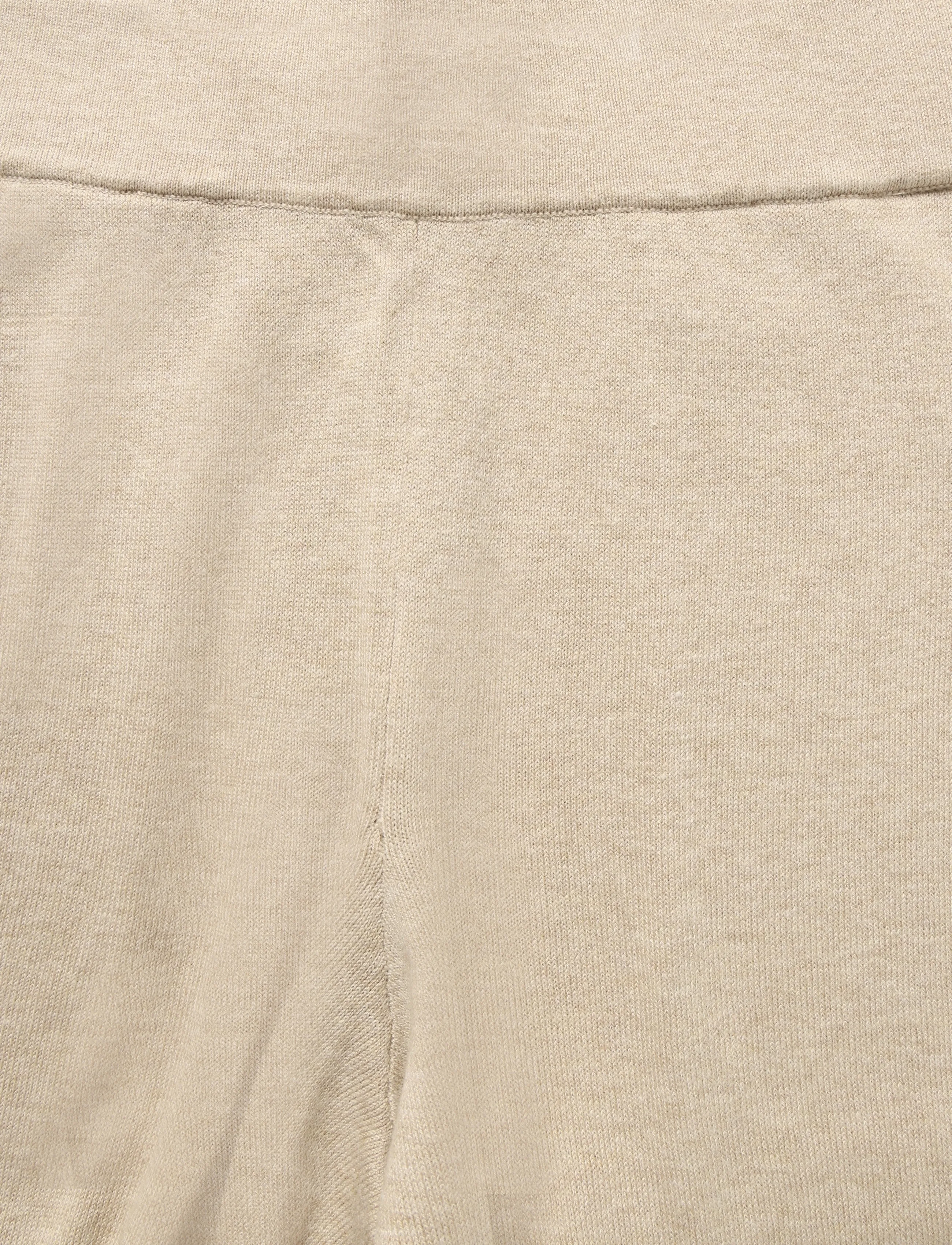 Lexington Clothing - Sloan Organic Cotton/Lyocell Knitted Pants - straight leg hosen - light beige melange - 5