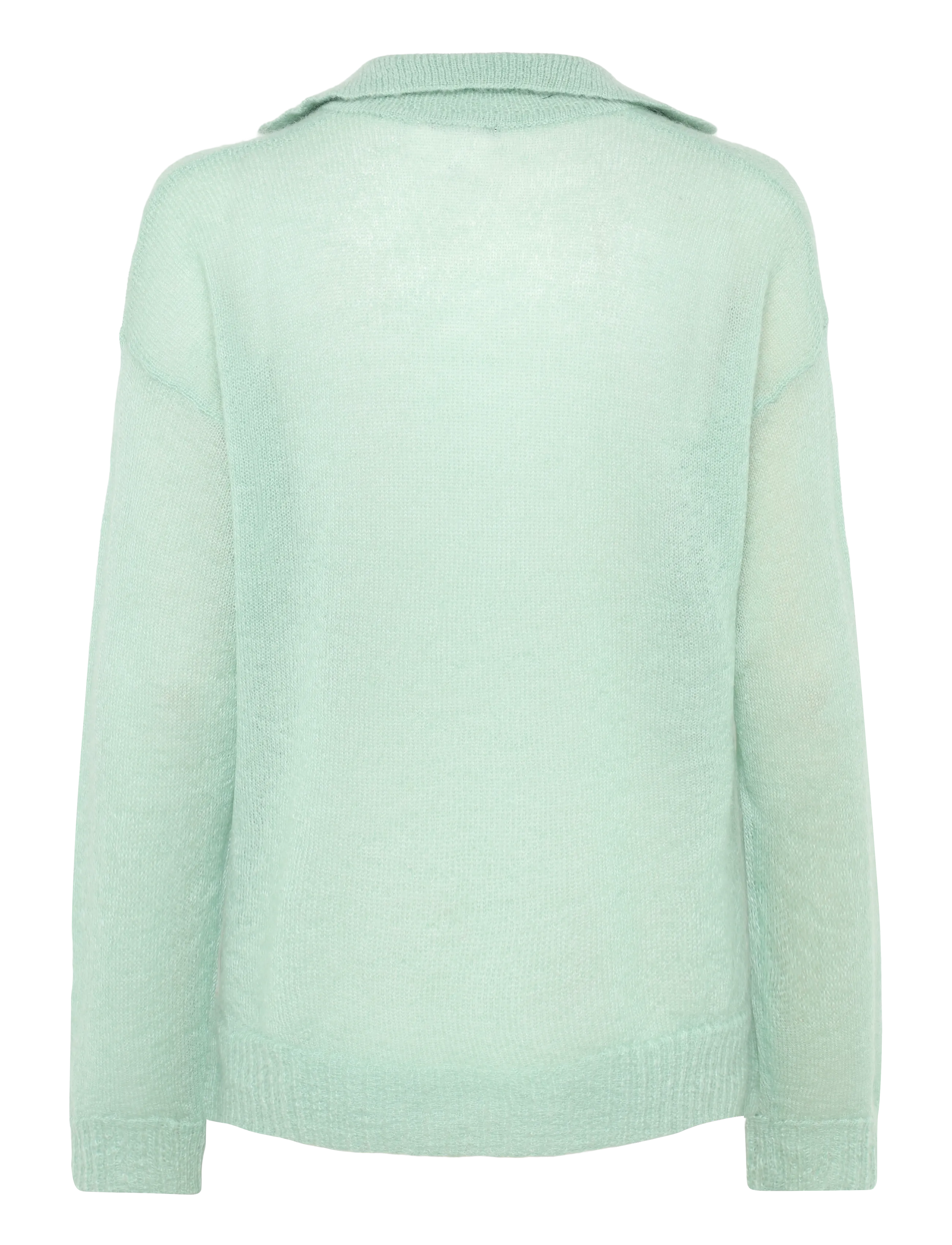 Lexington Clothing - Peyton Mohair Blend Knitted Polo Sweater - poloer - light green - 2