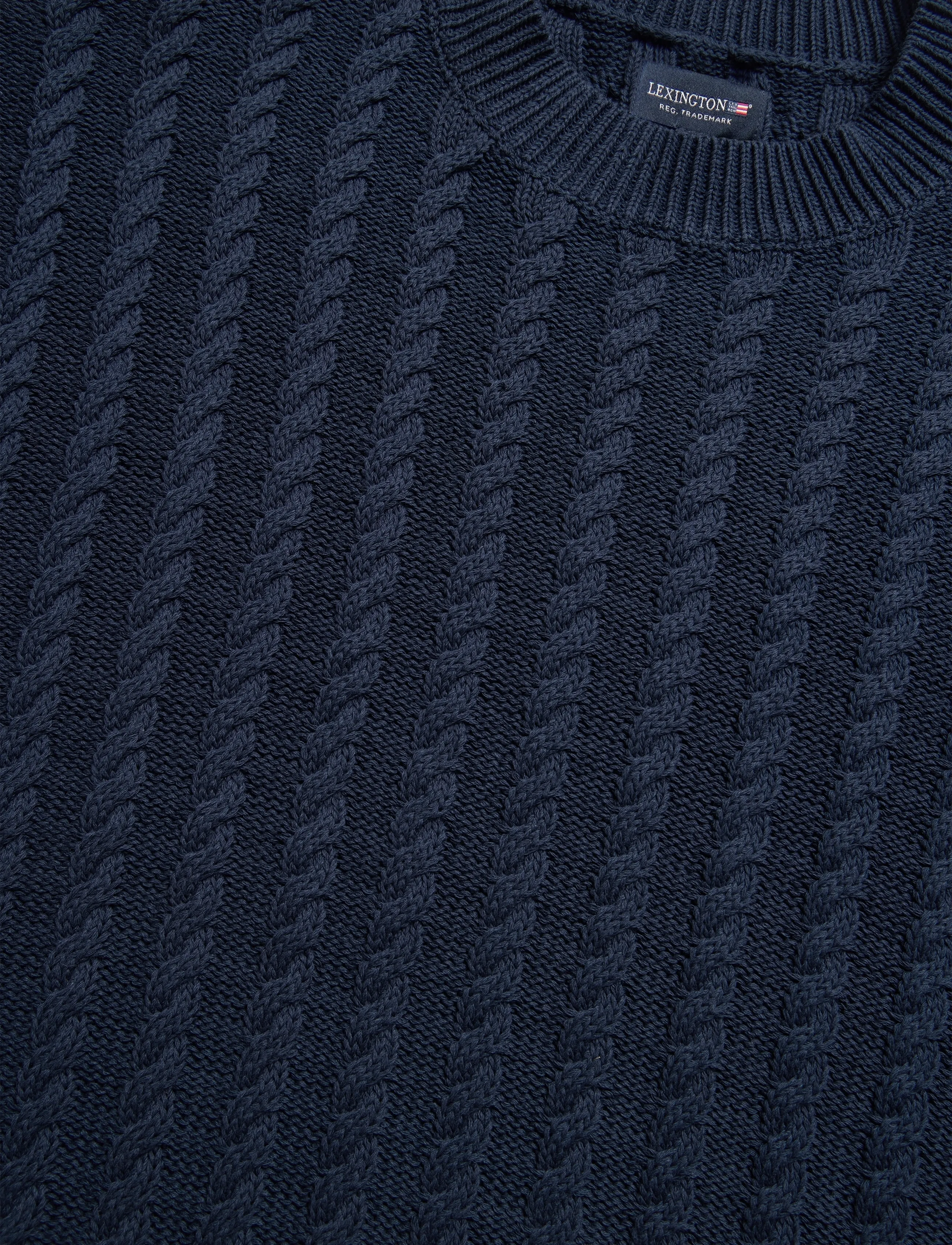 Lexington Clothing - Athena Cable Knit Sweater - džemprid - dark blue - 5