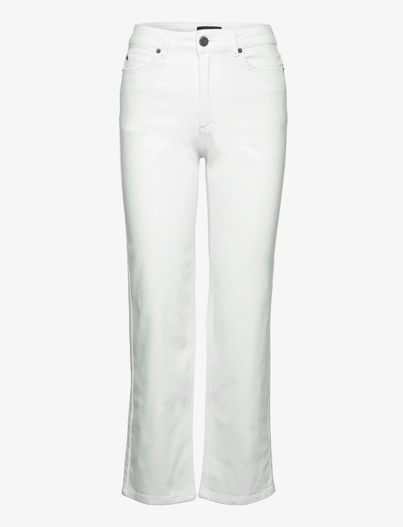 Lexington Clothing - Natalia High-Rise Straight-Leg Jeans - tiesaus kirpimo džinsai - white - 0
