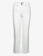 Natalia High-Rise Straight-Leg Jeans - WHITE