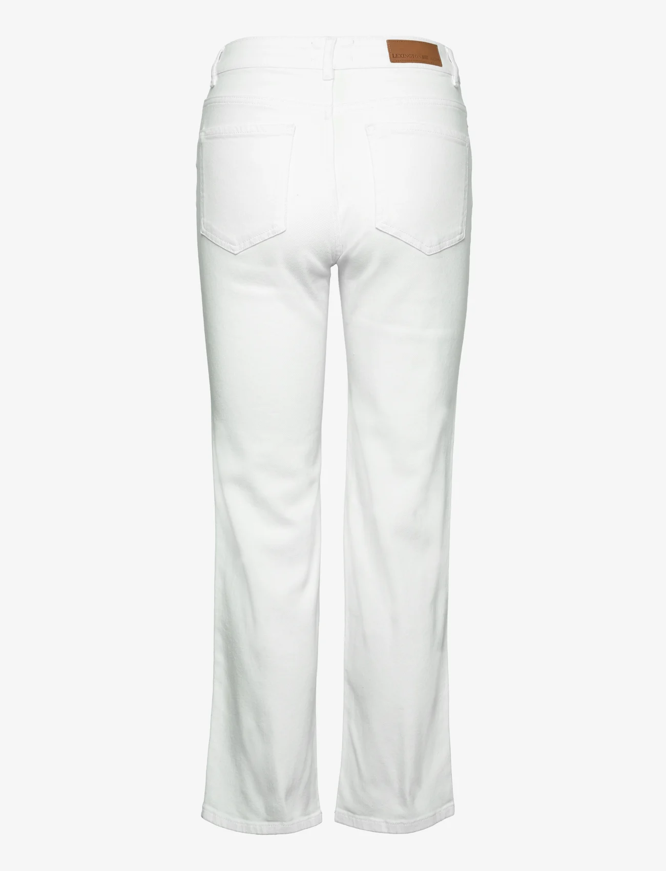 Lexington Clothing - Natalia High-Rise Straight-Leg Jeans - tiesaus kirpimo džinsai - white - 1