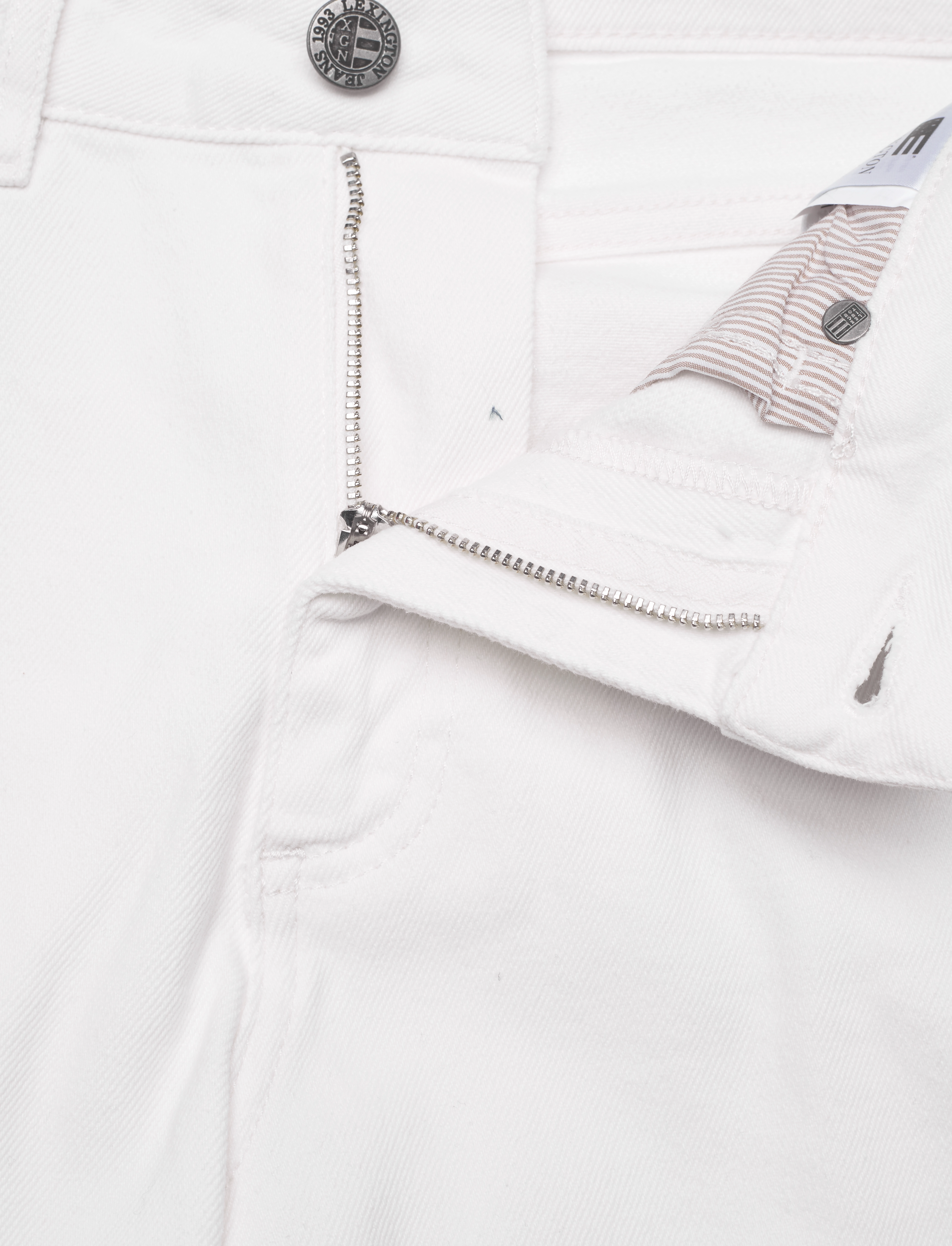 Lexington Clothing - Natalia High-Rise Straight-Leg Jeans - white - 3