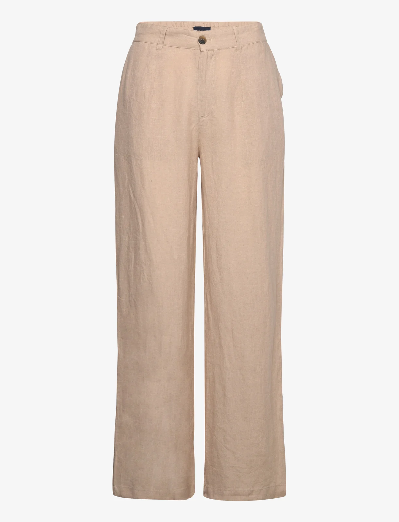 Lexington Clothing - Cleo Linen Pants - lininės kelnės - beige - 0