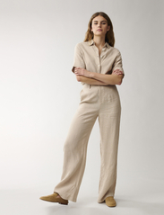 Lexington Clothing - Cleo Linen Pants - lina bikses - beige - 2
