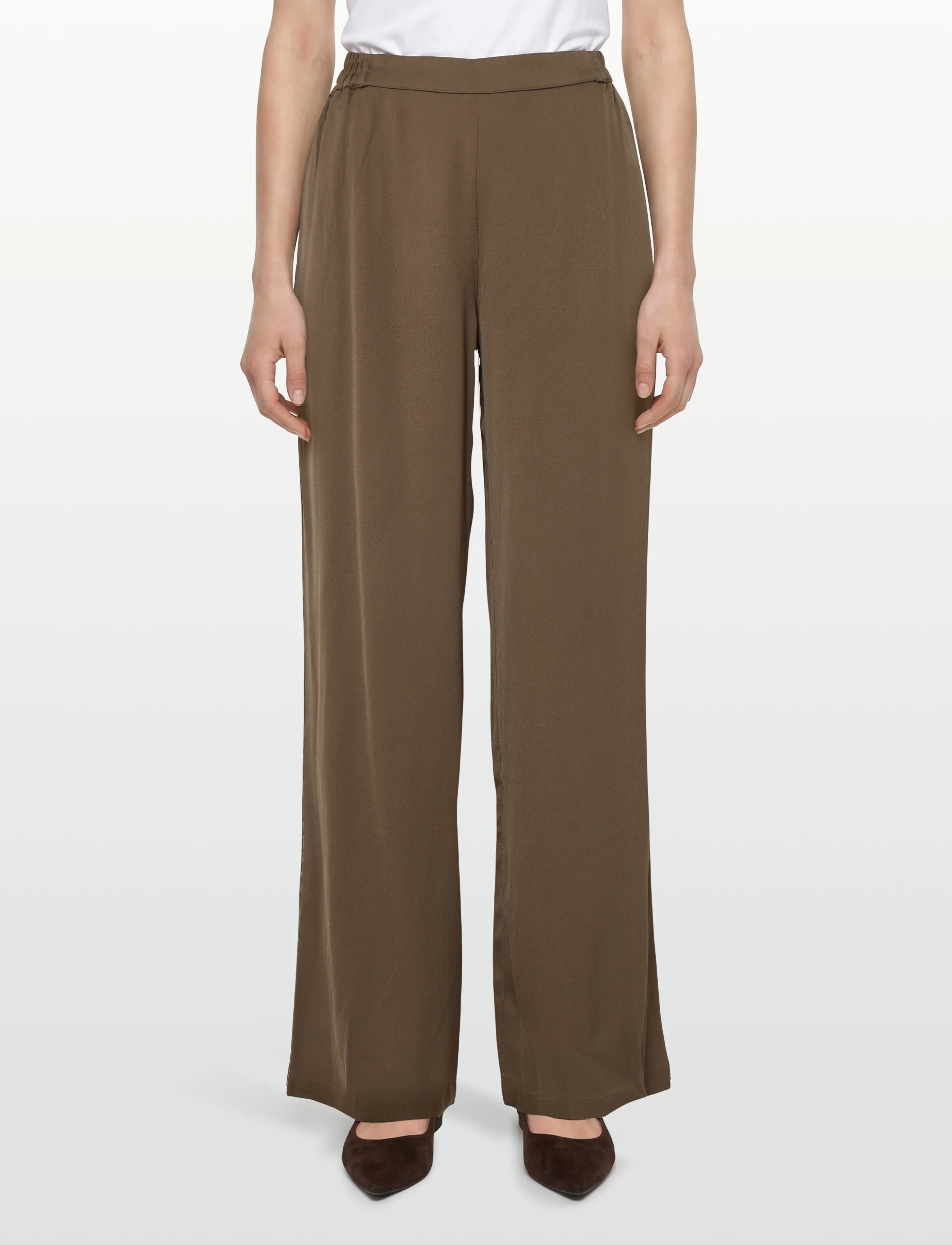 Lexington Clothing - Livia Wide-Leg Pants - festmode zu outlet-preisen - brown - 3