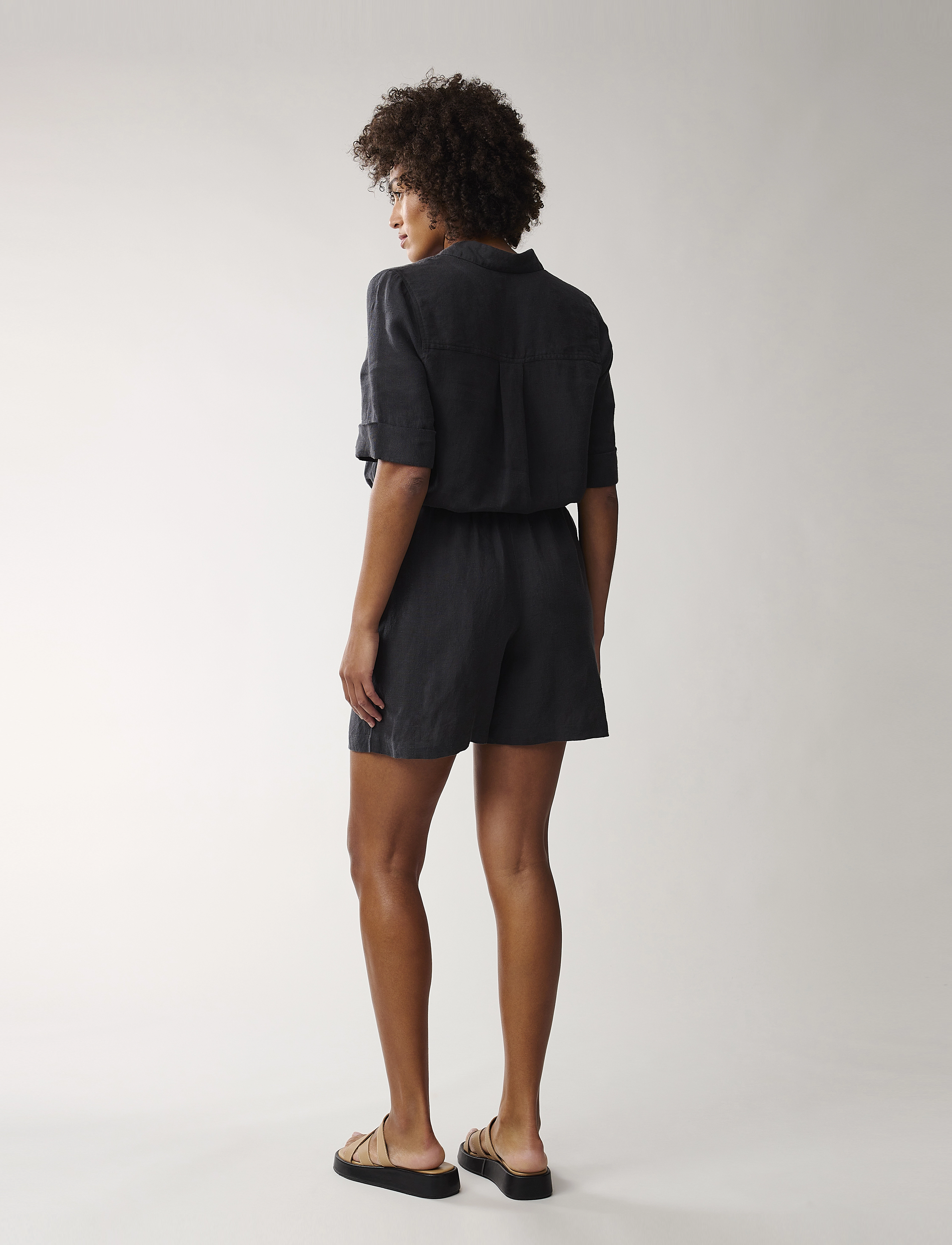 Lexington Clothing - Ruby Linen Shorts - dark blue - 3