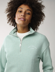 Lexington Clothing - Kelly Half Zip Sweatshirt - light green melange - 4