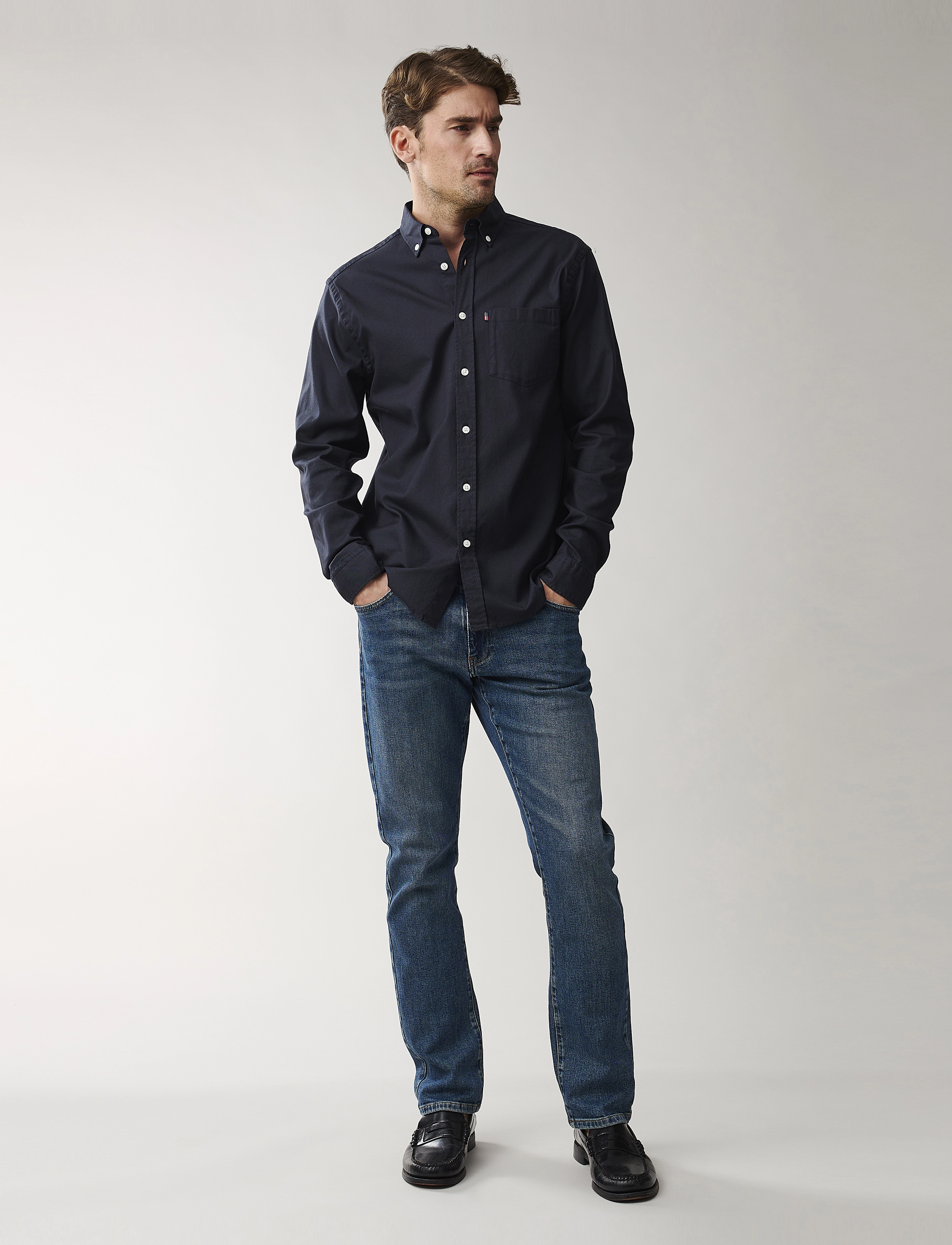 Lexington Clothing - Philip Oxford Shirt - dark blue - 2