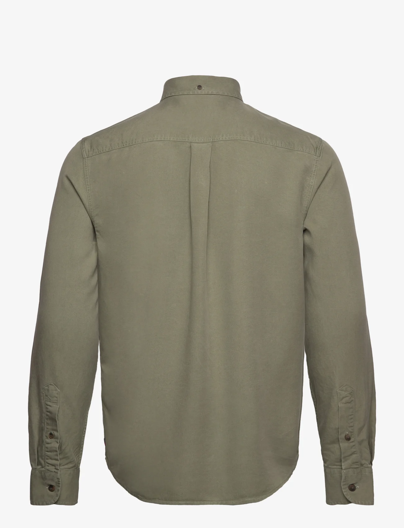 Lexington Clothing - Carl Lyocell Shirt - tavalised t-särgid - green - 1