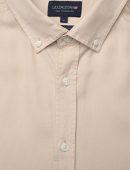 Lexington Clothing - Carl Lyocell Shirt - tavalised t-särgid - light beige - 5