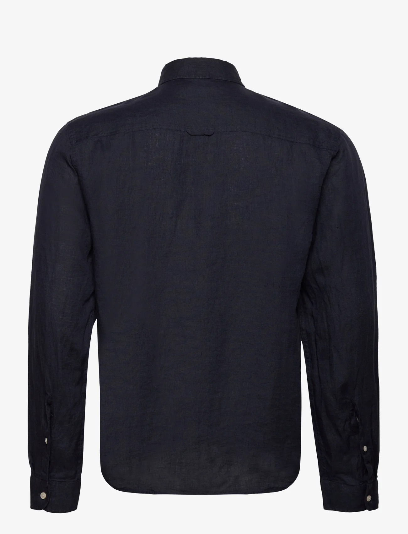 Lexington Clothing - Ryan Linen Shirt - pellavakauluspaidat - dark blue - 1