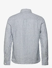 Lexington Clothing - Ryan Linen Shirt - hørskjorter - white/blue stripe - 1
