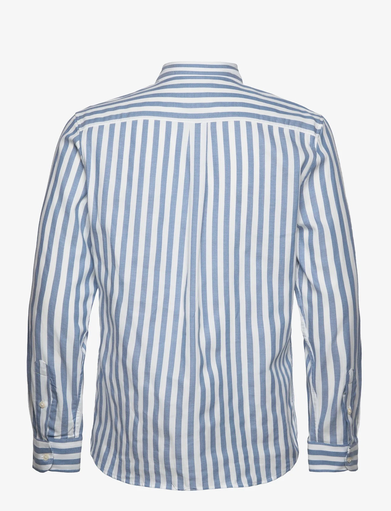Lexington Clothing - Fred Striped Shirt - casual shirts - blue/white stripe - 1