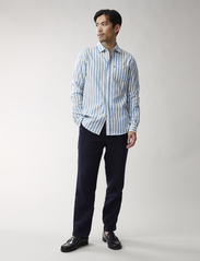 Lexington Clothing - Fred Striped Shirt - casual shirts - blue/white stripe - 2