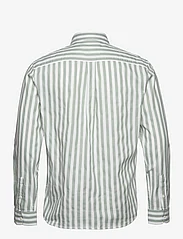 Lexington Clothing - Fred Striped Shirt - kasdienio stiliaus marškiniai - green/white stripe - 1
