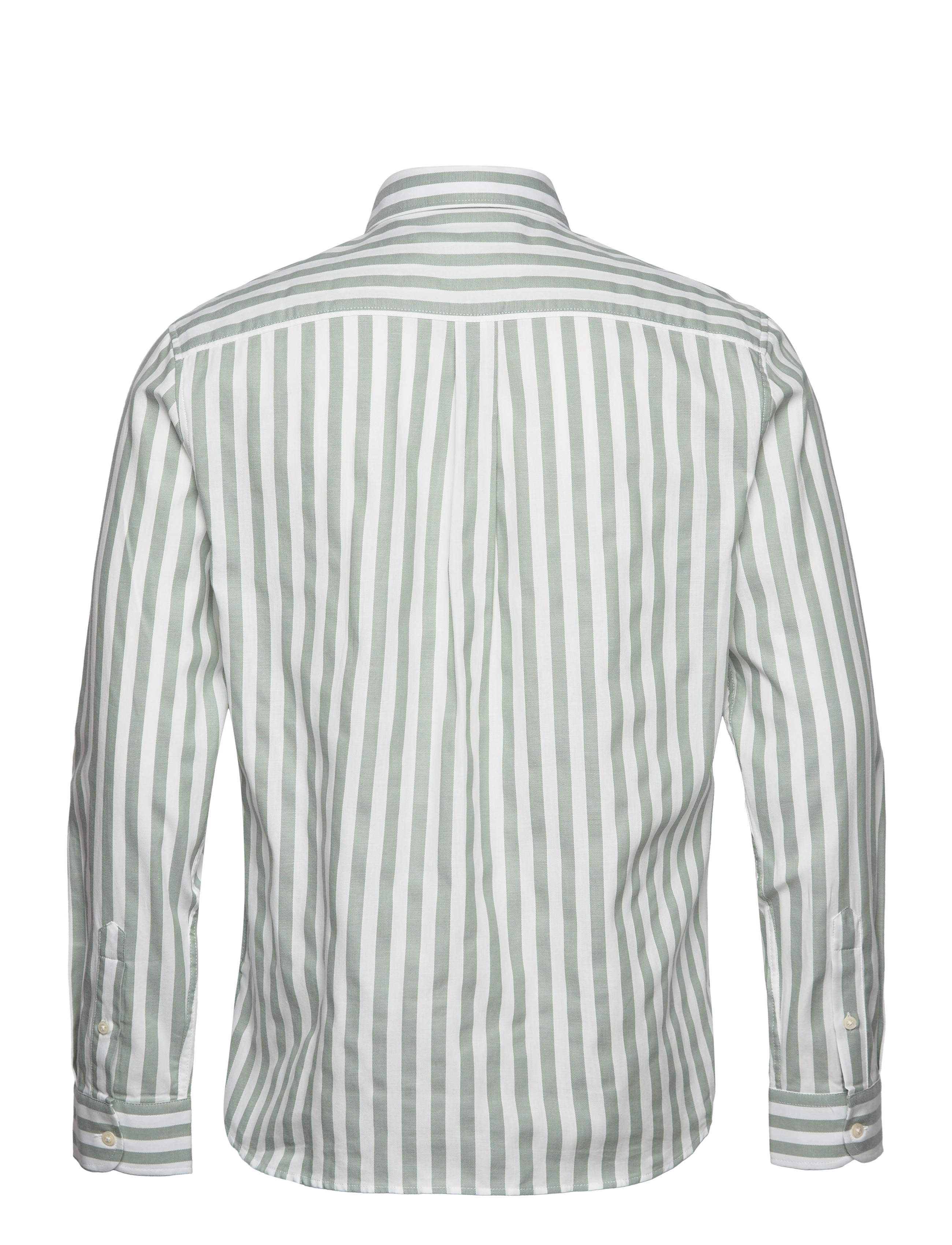 Lexington Clothing - Fred Striped Shirt - green/white stripe - 1