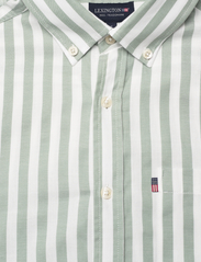 Lexington Clothing - Fred Striped Shirt - kasdienio stiliaus marškiniai - green/white stripe - 2