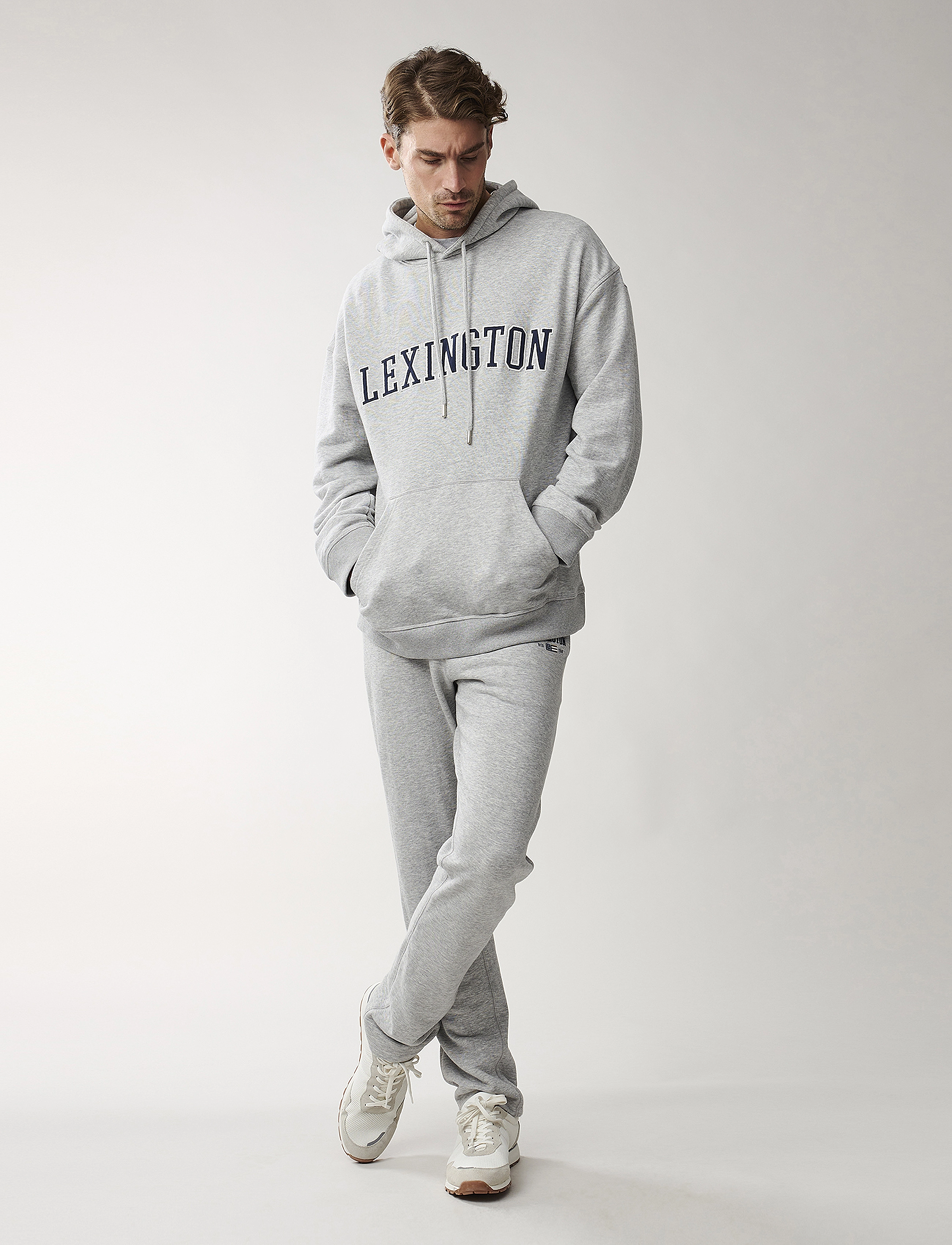 Lexington Clothing - Kevin Hood - light grey melange - 2