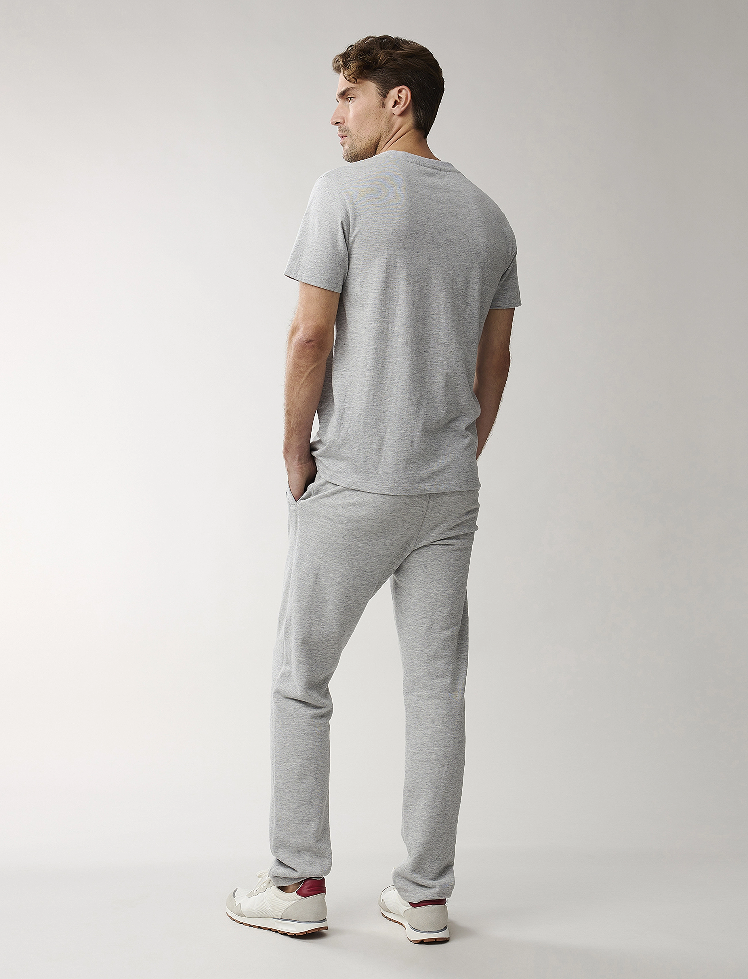 Lexington Clothing - Justin Tee - light grey melange - 3