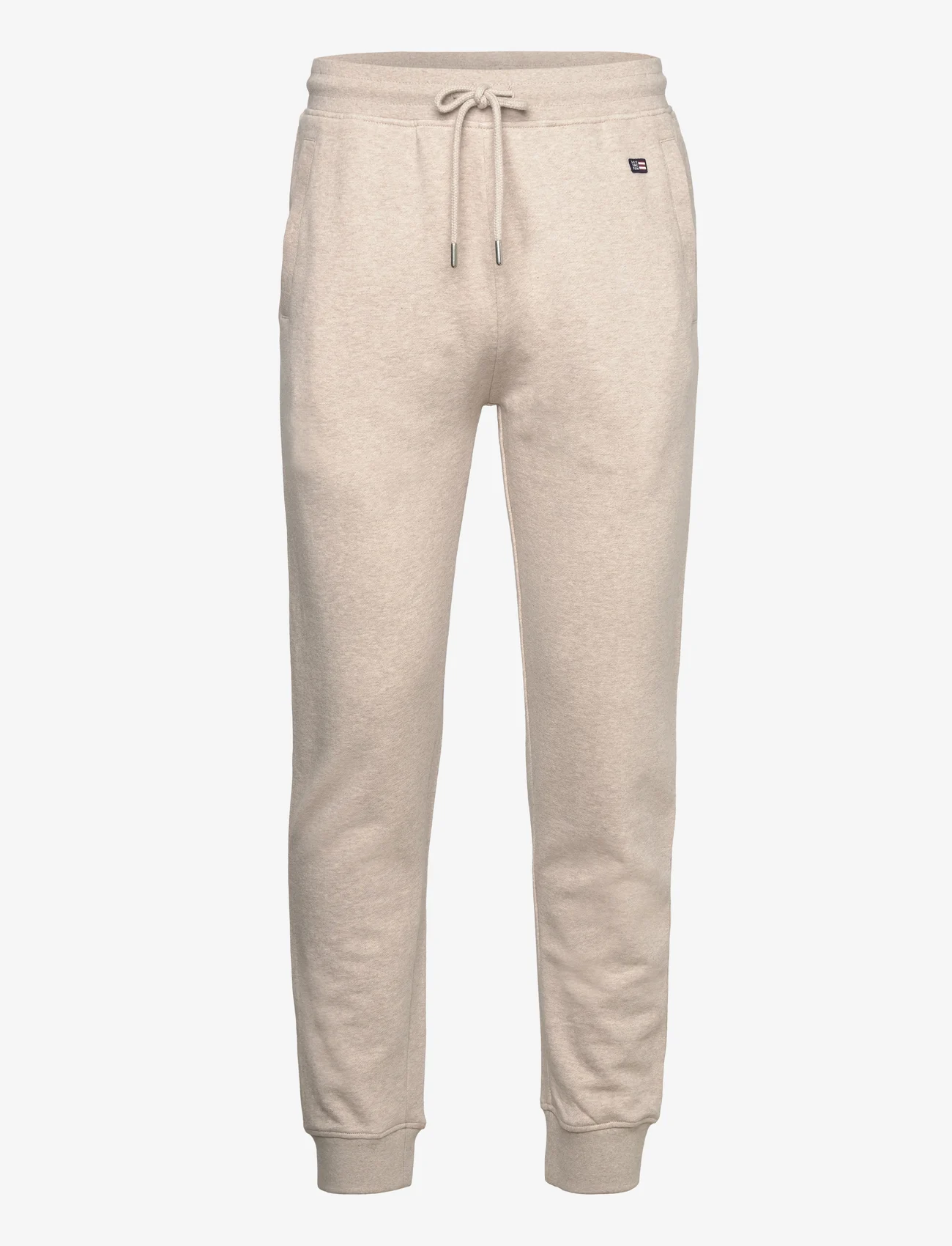 Lexington Clothing - Ivan Track Pants - sweatpants & joggingbukser - beige melange - 0