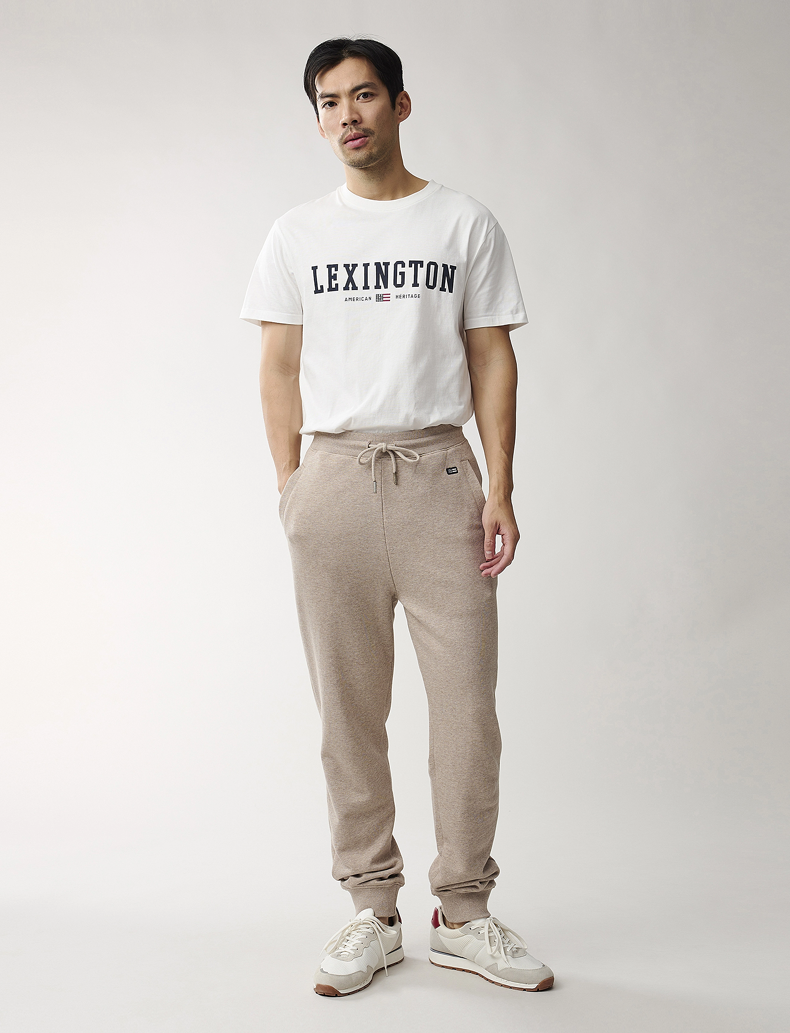 Lexington Clothing - Ivan Track Pants - beige melange - 2