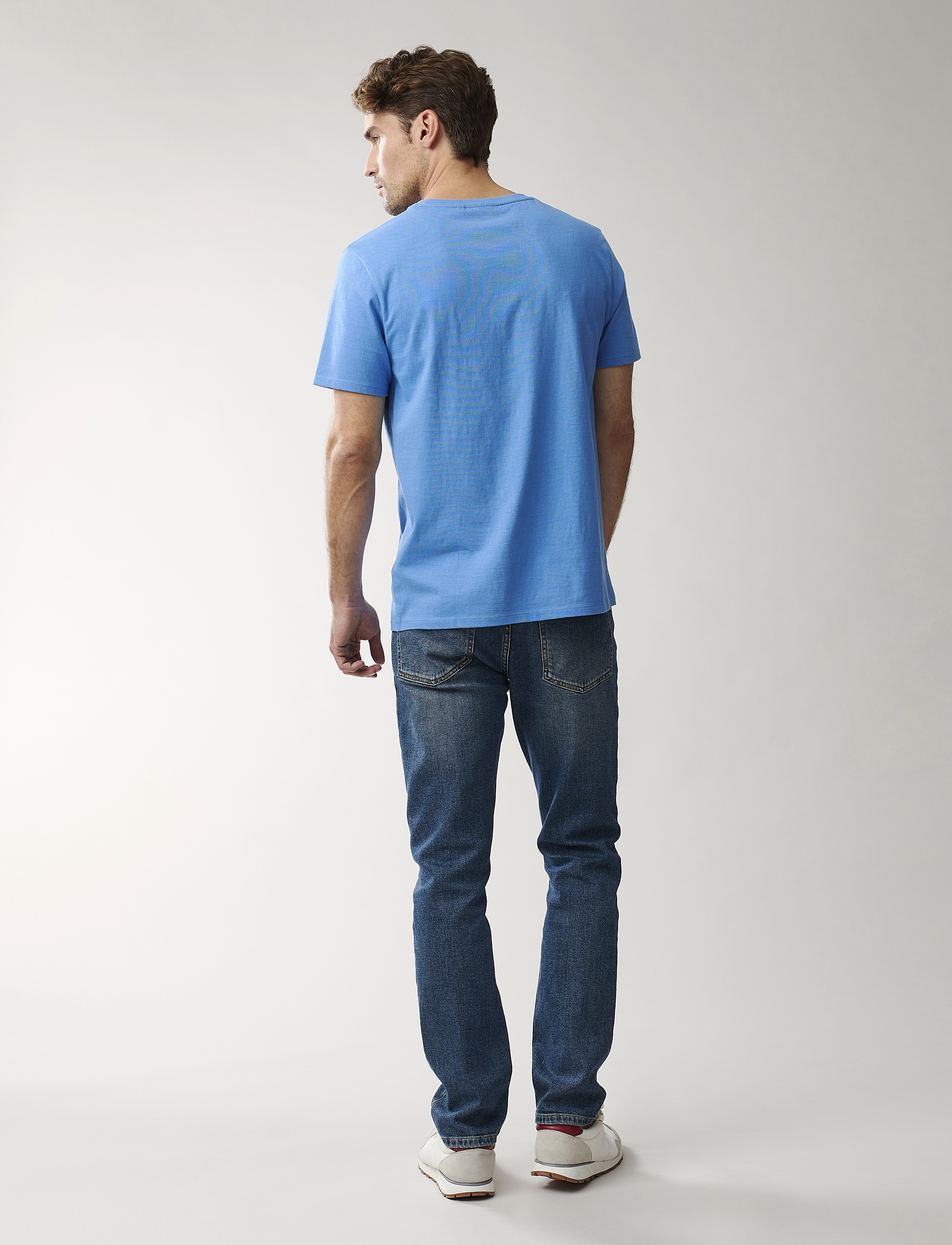Lexington Clothing - Travis Organic Cotton Tee - blue - 3