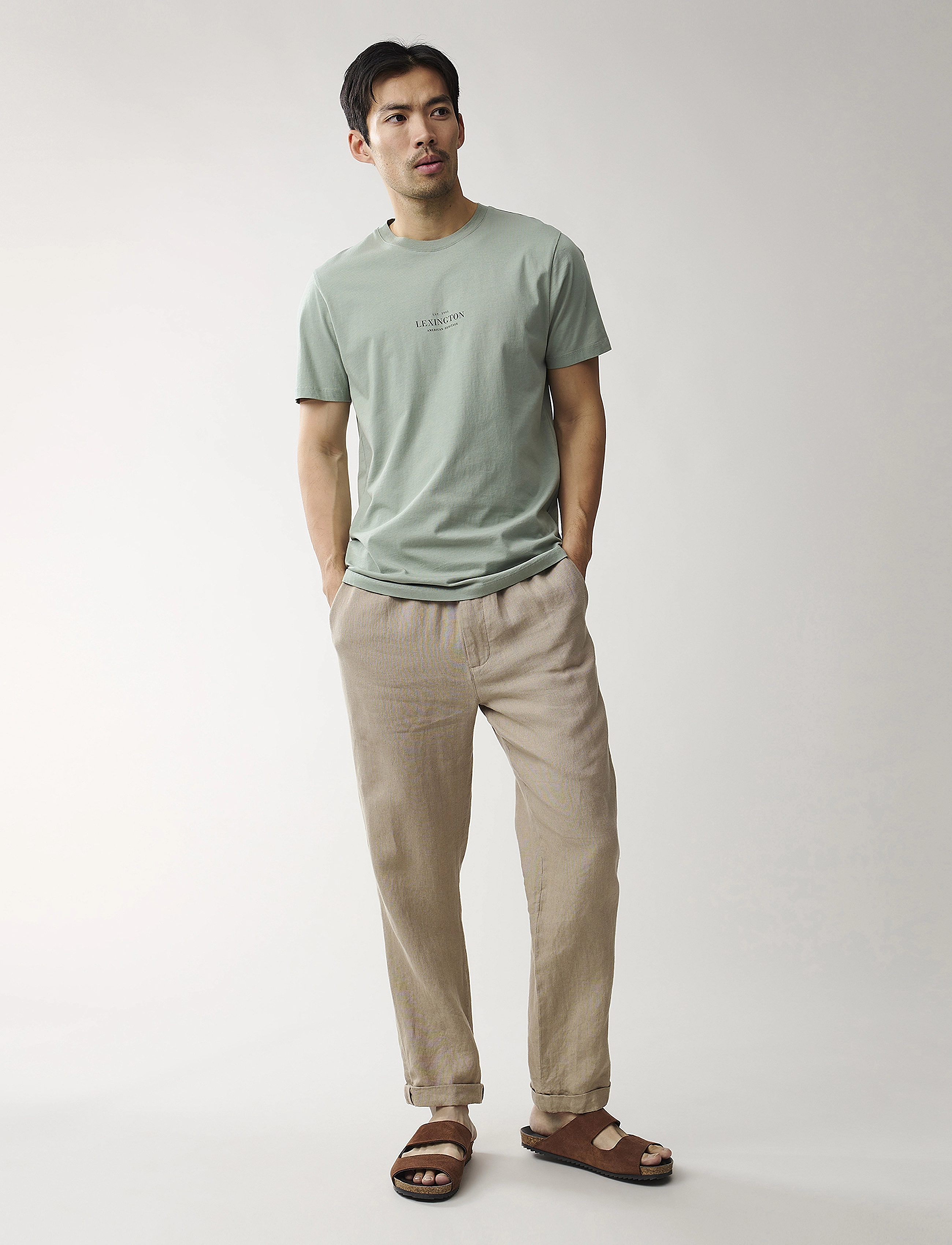Lexington Clothing - Max Organic Cotton Printed Tee - light green - 2