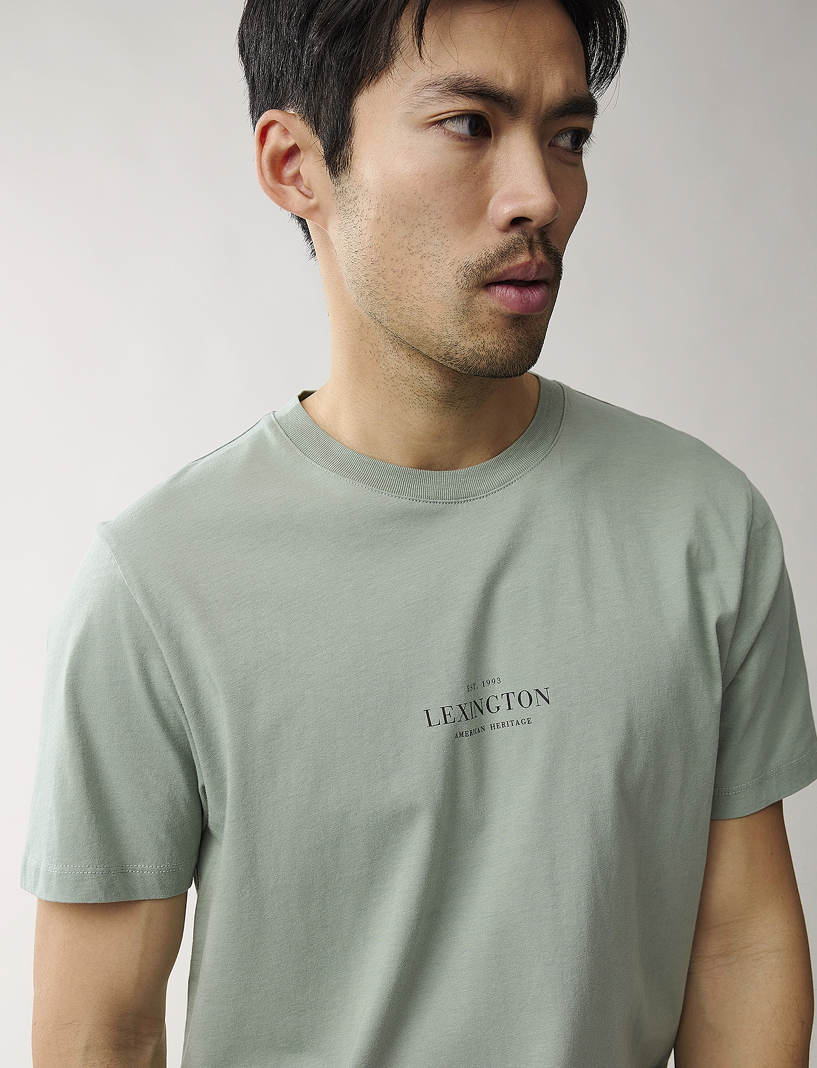 Lexington Clothing - Max Organic Cotton Printed Tee - light green - 4