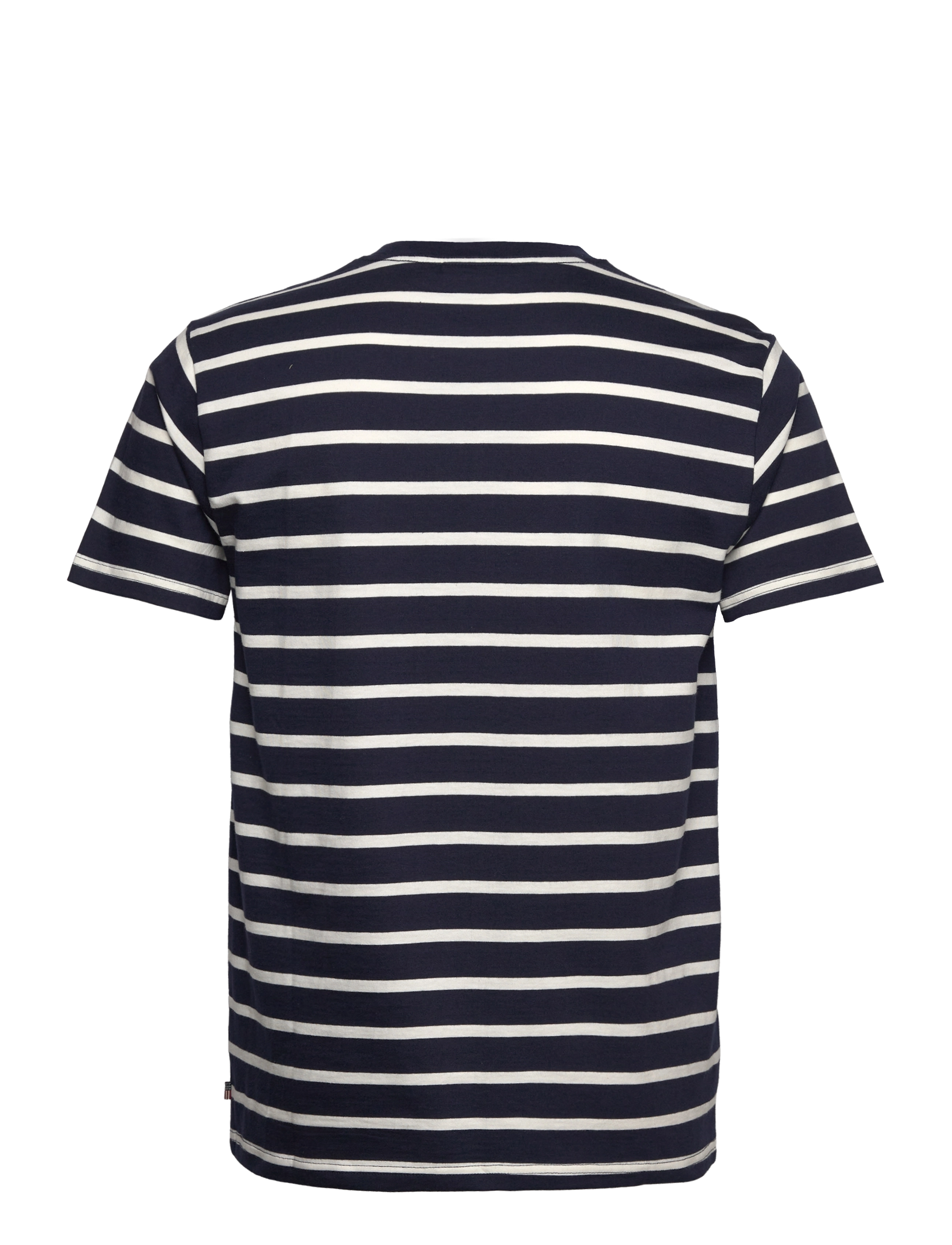 Lexington Clothing - Ricky Striped Tee - dark blue/beige stripe - 1