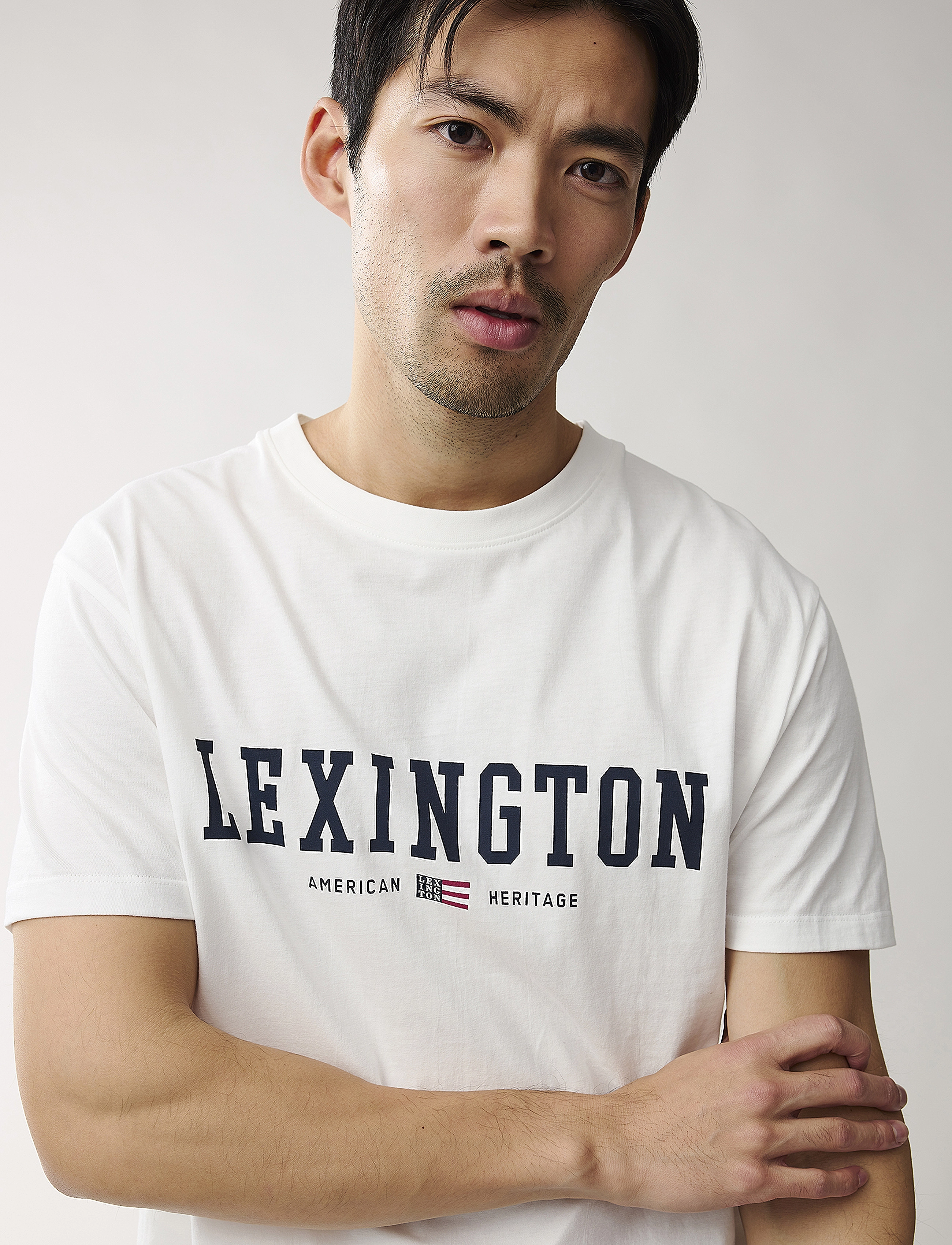 Lexington Clothing - Justin Organic Cotton Tee - white - 4