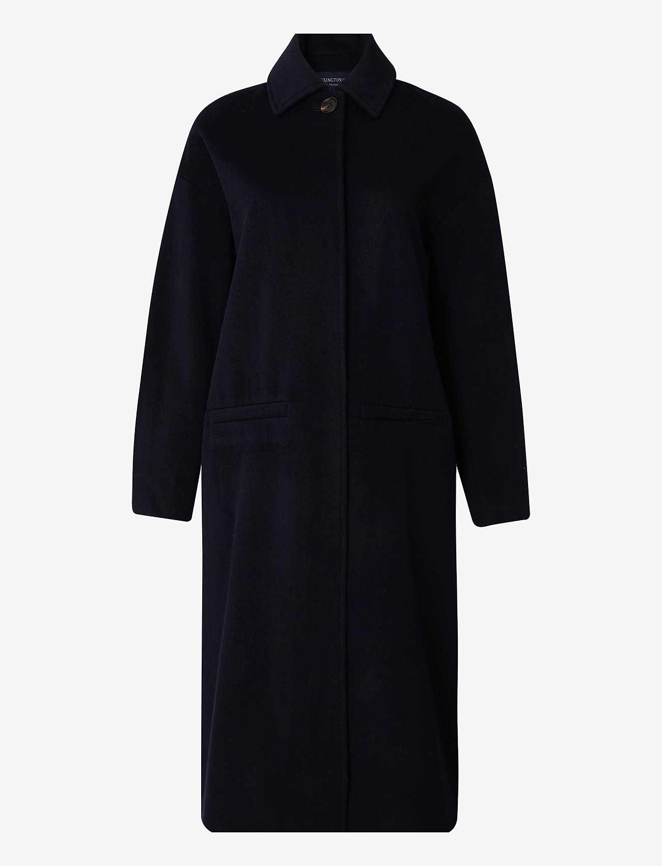 Lexington Clothing - Brynn Wool Blend Coat - vinterfrakker - dark blue - 0