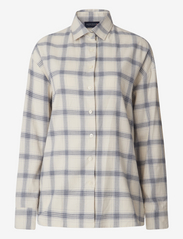 Edith Organic Cotton Check Flannel Shirt - OFFWHITE MULTI CHECK